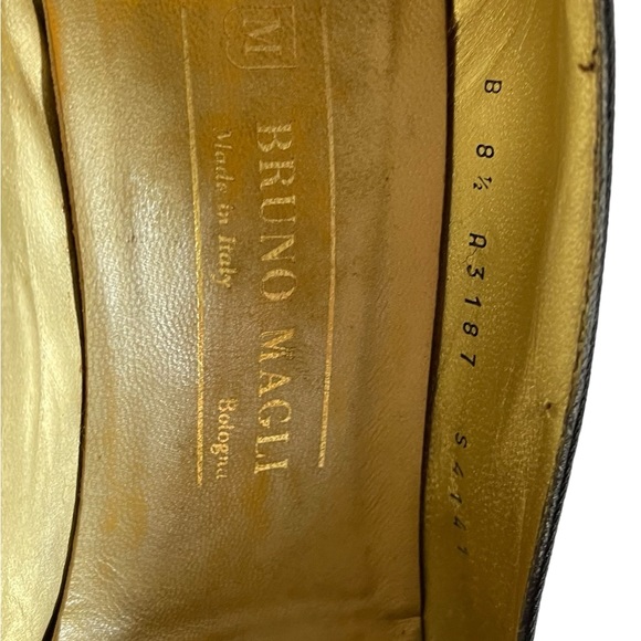 Bruno Magli Suede Satin Toe Heels Vintage - Picture 11 of 12